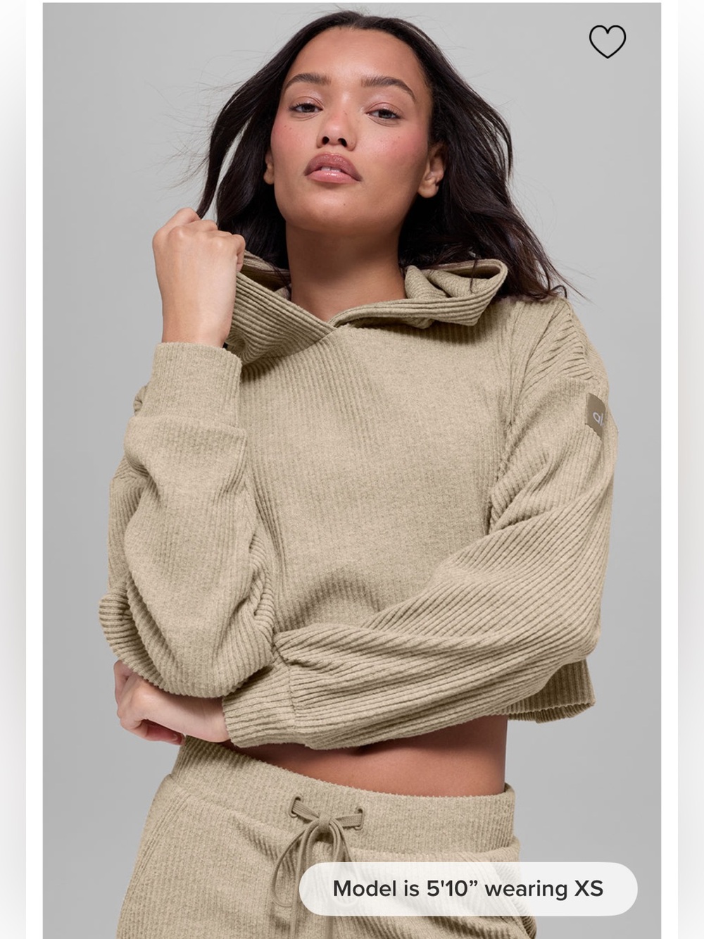 ALO Yoga Muse Hoodie in Gravel Heather
